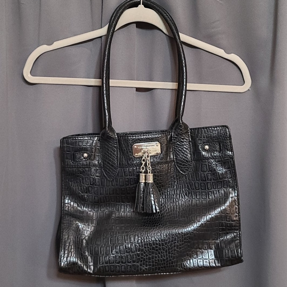 Liz Claiborne faux crocodile skin purse